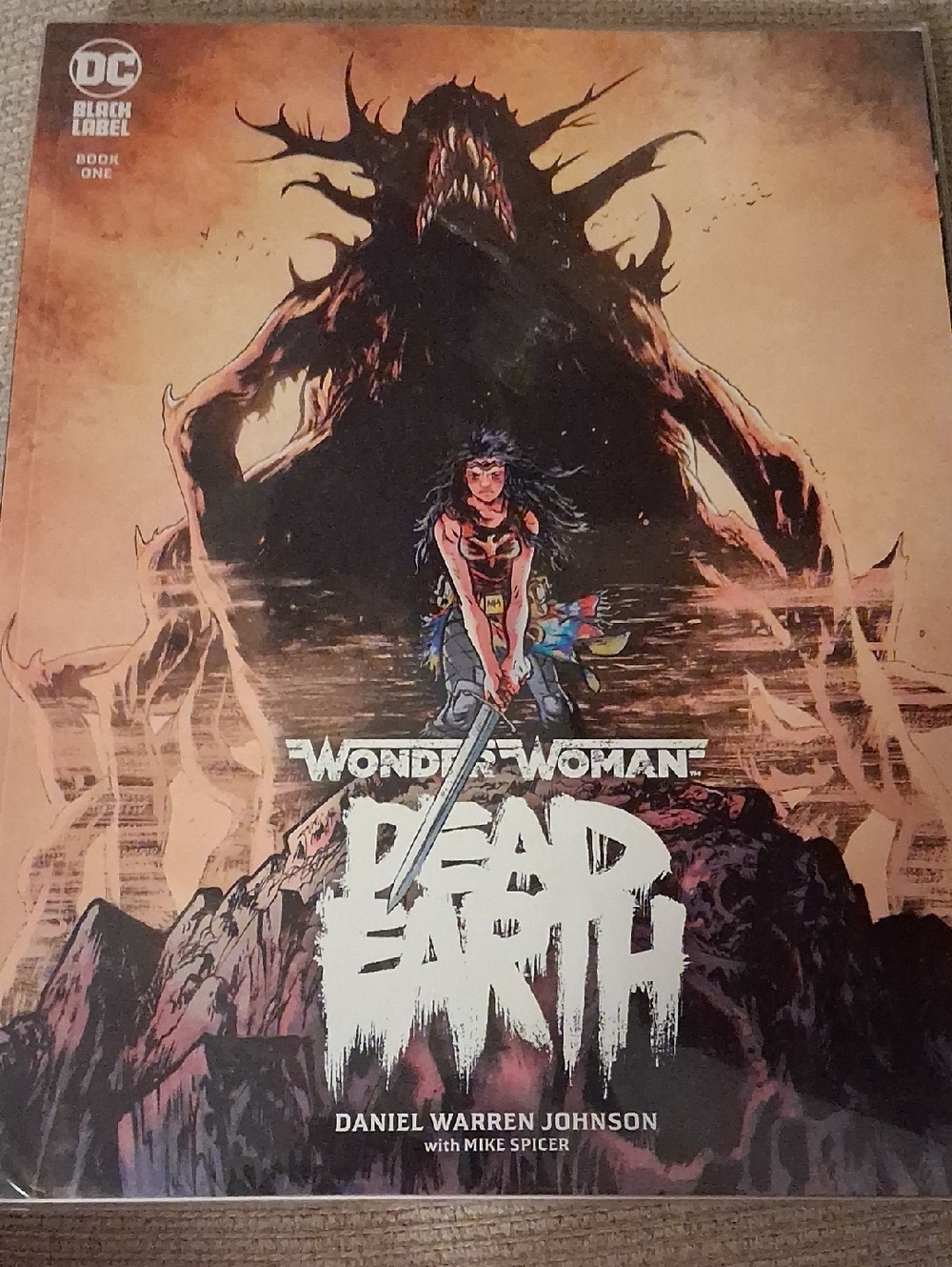 DC Wonder Woman Dead Earth Graphic Novel - Brown, Black, Cream Price is Firm